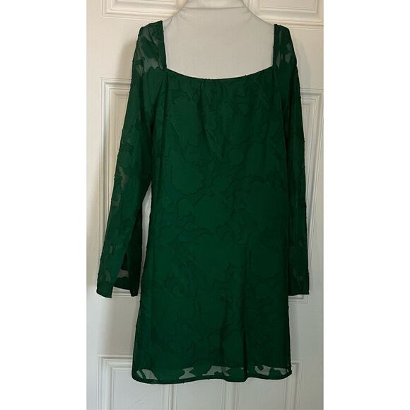 Princess Polly Star Power Mini Dress Forest Green (Sz 10) - Picture 3 of 11